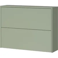 Germania Binetto 99 x 74 x 27 cm Schuhschrank mit Push-to-open Technik / grün