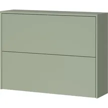 Germania Binetto 99 x 74 x 27 cm Schuhschrank mit Push-to-open Technik / grün
