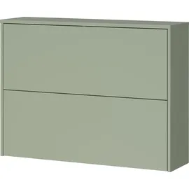 Germania Binetto 99 x 74 x 27 cm Schuhschrank mit Push-to-open Technik / grün