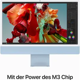 Apple iMac 24" Retina 4,5K Display 2023 M3 8 GB RAM 512 GB SSD 10-Core GPU Blau