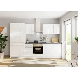 Stella Trading Küchenzeile Jazz 310 cm weiß hochglanz
