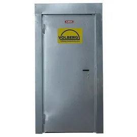 VOLBERG Baustellentür Basic 190 Plus OV (97,5 x 195 cm, DIN Anschlag: Links, Verzinkt, RC 2)