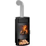 Kaminofen Justus Island Aqua, wasserführend, Stahl schwarz, 10 kW - 7624 11