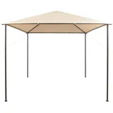 vidaXL Pavilion Partyzelt Überdachung 3x3 m Stahl Beige Modell 1