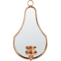 Beliani Wandkerzenhalter Bazarnes Metall Gold