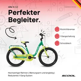 S'cool niXe 18 Zoll RH 28 cm green/lime