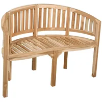 Gravidus Bank AMBON 2-Sitzer Teak Sitzbank Garten Balkon