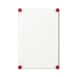 Striebel & John V32CBNJ6_R Deckel grau 320x220x50mm mit roten Schrauben 4TBV854184C0100 V32CBNJ6R - 4 Stück