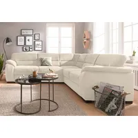 sit&more Ecksofa Montego L-Form, wahlweise mit Bettfunktion und Schubkasten beige