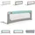 Cangaroo Bettschutzgitter Leinen 130 cm türkis