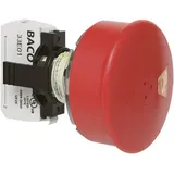 BACO L22DU01G Not-Aus-Schalter Frontring Kunststoff, Schwarz, mit Statusanzeige IP69K 1St.