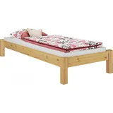 Erst-Holz Erst-Holz, Einzelbett Kiefer natur 100x200 Massivholzbett Futonbett Bettrahmen ohne Zubehör 60.35-10 oR