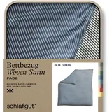 schlafgut Bettbezug einzeln, 240x220 cm & grey-light-blue-mid Woven Fade Bettwäsche