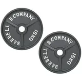 Profi Olympia Hantelscheiben 50/51mm / 2 x 15,0 Kg Hantelscheiben Guss