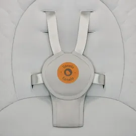 lionelo - Babyschaukel mit Melodie MELL Beige Sand 4xAA + Fernbedienung - Weiß/Beige