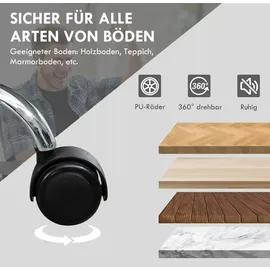 Vinsetto Chefsessel Kunstleder Schwarz