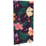 PAPERFLOW Trennwand easyScreen Tropical, 60677 bunt 94,0 x 173,4 cm