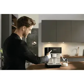Miele CM 6360 MilkPerfection obsidianschwarz/clean steel metallic