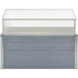 vidaXL Gewächshaus 100 x 100 x 85 cm Grau