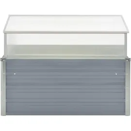 vidaXL Gewächshaus 100 x 100 x 85 cm Grau