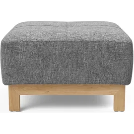 Innovation Living Polsterhocker 100% Polyester 65 x 40 x 65 cm Grau