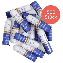 Tampons Mylili Bio normal 500 Stück/Pack 100% Bio-Baumwolle GOTS BCS 35725, Biologisch abbaubar & kompostierbar