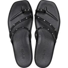 Crocs Miami Studded Toe Loop Sandalen, Black, 37/38 EU
