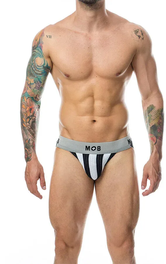 MOB - CLASSIC STRIPE WEISSER JOCK GRÖSSE L - S