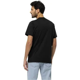 Jack Wolfskin Essential Kurzarm-t-shirt - Black - M