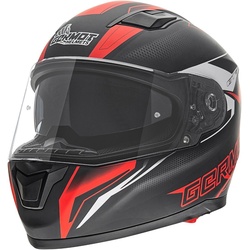 Germot GM 330 Decor Helm, zwart-rood, L