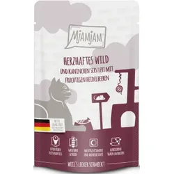 Katzen - Nassfutter MJAMJAM Cat Adult Wild & Kaninchen, 125 g