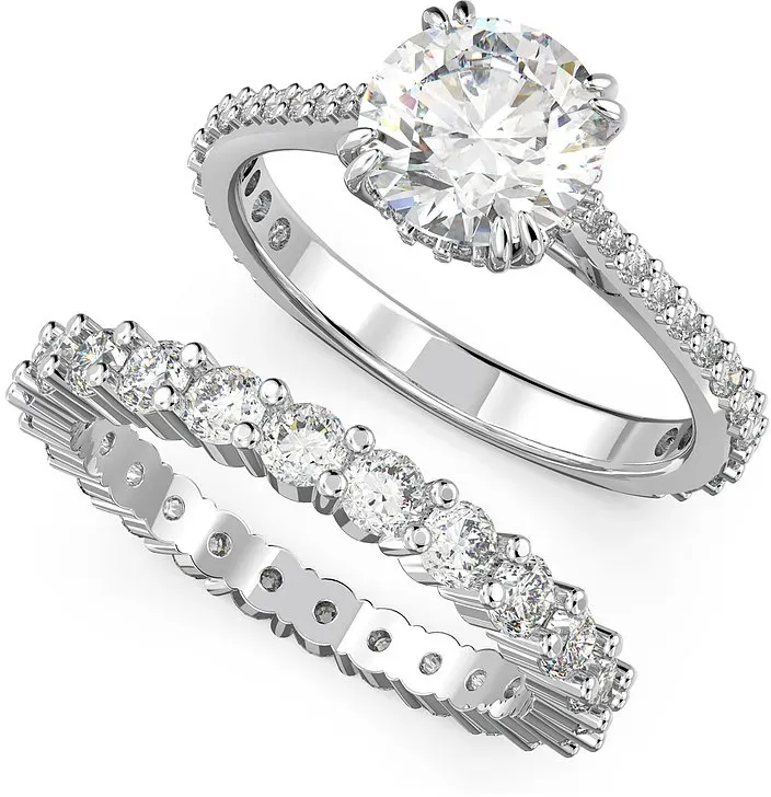 Swarovski Schmuck-Set Stilla Round 5649215 - silber