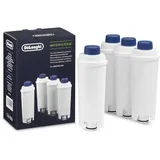 De'Longhi Original Wasserfilter 4er Pack DLSC321 - Zubehör für De'Longhi Kaffeevollautomaten mit Wasserfilter, Pflege und Schutz der Maschine, optimiert die Kaffeequalität und schützt vor Kalk
