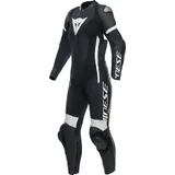 Dainese Motorradkombi Grobnik S26 1-Teiler perforierte Damen Motorrad Lederkombi Ellenbogenprotektoren enthalten,Hüftprotektoren enthalten,Kniepro schwarz 54
