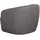 bene living Loungesessel Loconia Strukturstoff 89 x 76 x 87 cm Grau drehbar mit Kissen
