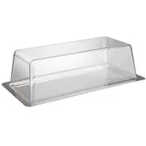 APS Tablett mit Deckel silber rechteckig 17,0 x 33,0 cm, 1 St.