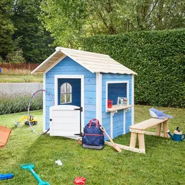 Home Deluxe Spielhaus Der große Palast blau mit Bank
