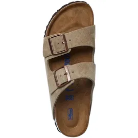 Birkenstock Arizona Weichbettung Veloursleder schmal taupe 41
