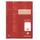 Clairefontaine 331028C - Heft ideal für die Schule, DIN A4, 16 Blatt, 90g, Lineatur 28 durchgehend kariert mit Rand, Rot, 1 Stück