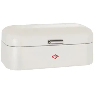Wesco Brotkasten Grandy - Brotdose, Stahlblech, (1-tlg), Lüftungslöcher auf der Rückseite, Metallschaniere beige