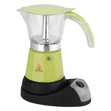 300 ml 6 Tassen 480 W elektrische Moka-Espressomaschine Abnehmbare Küchenherd-Kaffeemaschine (9,45 x 7,48 Zoll)(Grün)