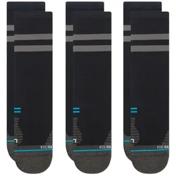 Stance 3 Sockenpaare Franchise Crew Chaussettes - Noir - S