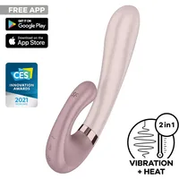 Satisfyer Heat Wave | App‐gesteuerter Rabbit‐Vibrator | Purple