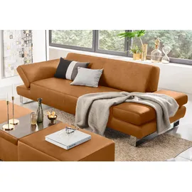 W.Schillig Couch Leder 2-Sitzer Gelb