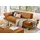 W.Schillig Couch Leder 2-Sitzer Gelb