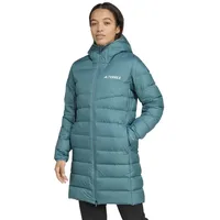 adidas Performance Parka Mantel Terrex Multi Light Down Hooded 2.0 tealblau Damen blau S (34/36)