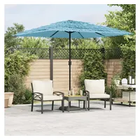 VidaXL Sonnenschirm mit Stahlmast Blau 248x248x248 cm