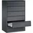 C+P Acurado Karteischrank 40 x 30 x 120 anthrazit