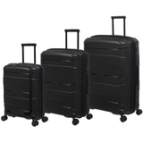 it luggage Momentous 3-teiliges Hardside 8 Räder erweiterbares Spinner Set, schwarz, 3 Pc Set, It Momentous 3-teiliges Hartschalen-Rollenset mit 8 Rädern, erweiterbar