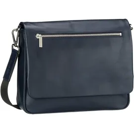 LEONHARD HEYDEN Montreal Messenger Leder 36 cm blau
